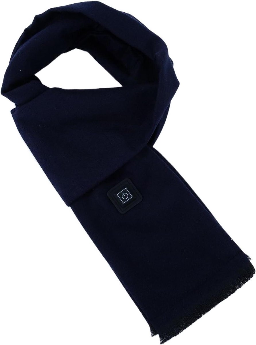 Elektrische Verwarmde Sjaal - Nekwarmer Winter - Warm Blijven - USB Oplaadbaar - 180 x 14 cm - Zwart