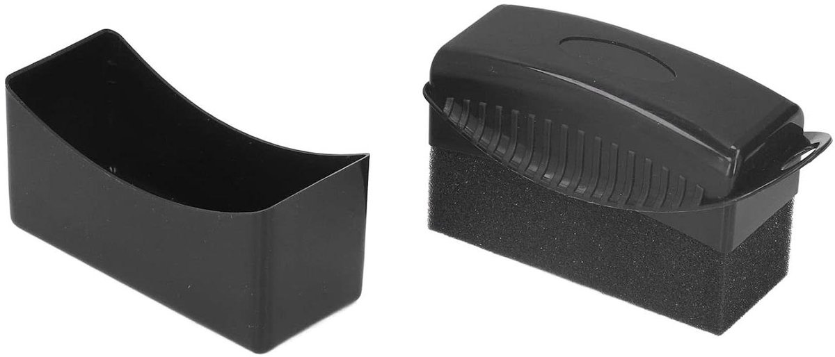 Bandendressing Applicator - Polijstspons Wiel - Banden Verzorgen - Veilige Grip Ontwerp - 13 x 7 x 6 cm - Zwart