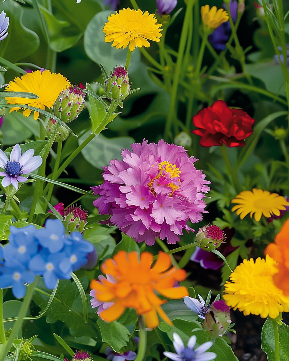2 sets - Bijenmengsel Zaden Laagbloeiend Bloemenmengsel Eenjarig Meerjarig 50 Cm
