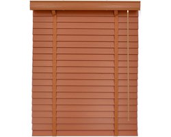 Houten Jaloezieën - Horizontale Raambekleding - Privacy en Lichtregeling - Massief Hout - 5 cm Lamellen - Wit