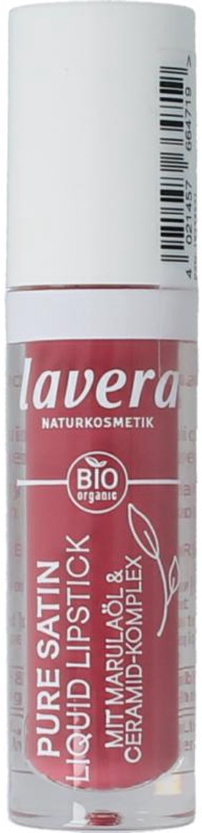 Lavera Lipstick Liquid Sweet Peony 04 Bio (1 stuk)