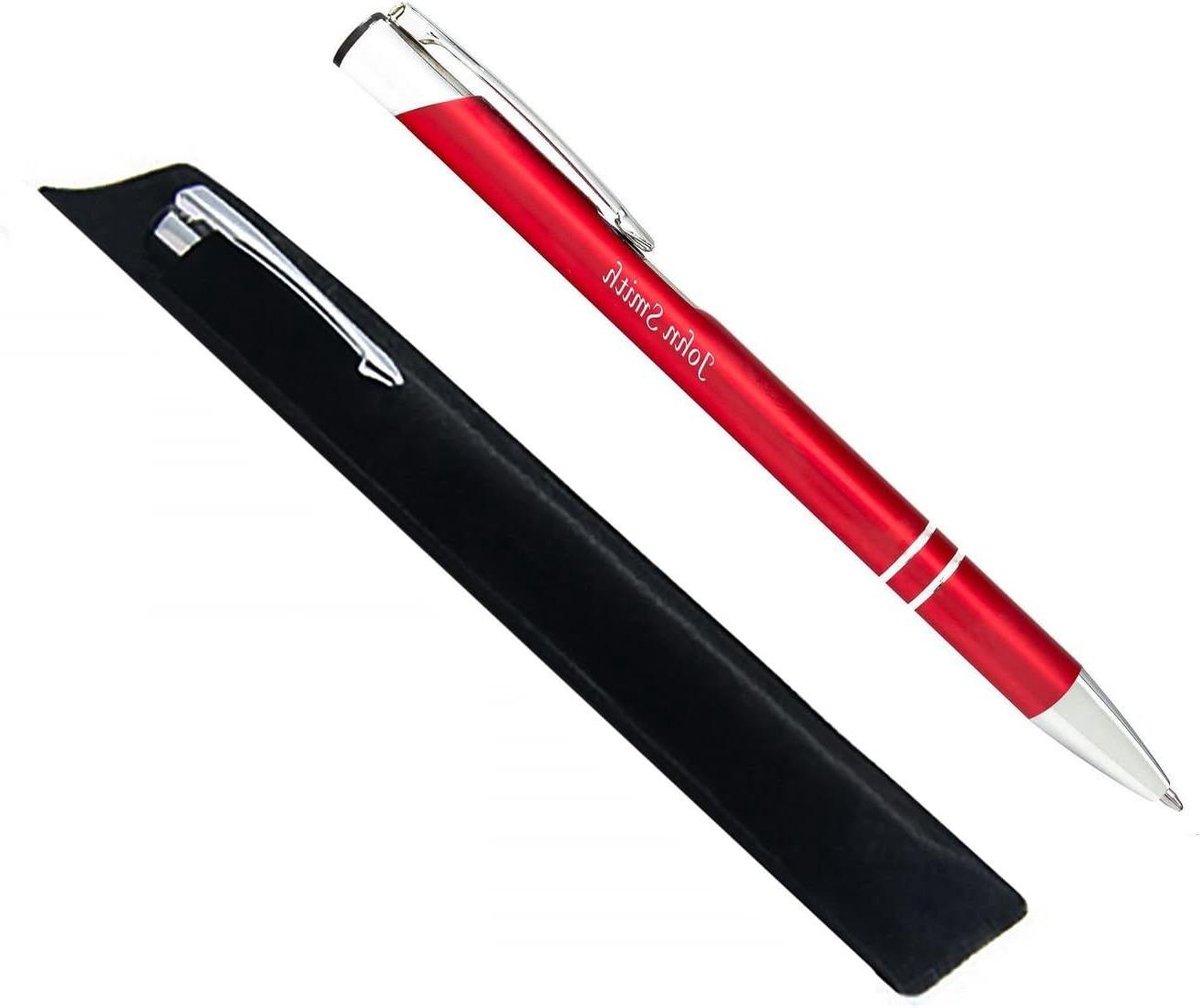 Personalisatie Pen - Schrijfgerei Cadeau - Zakelijk Promotie - Gratis Gravering - 10 mm Diameter - Rood