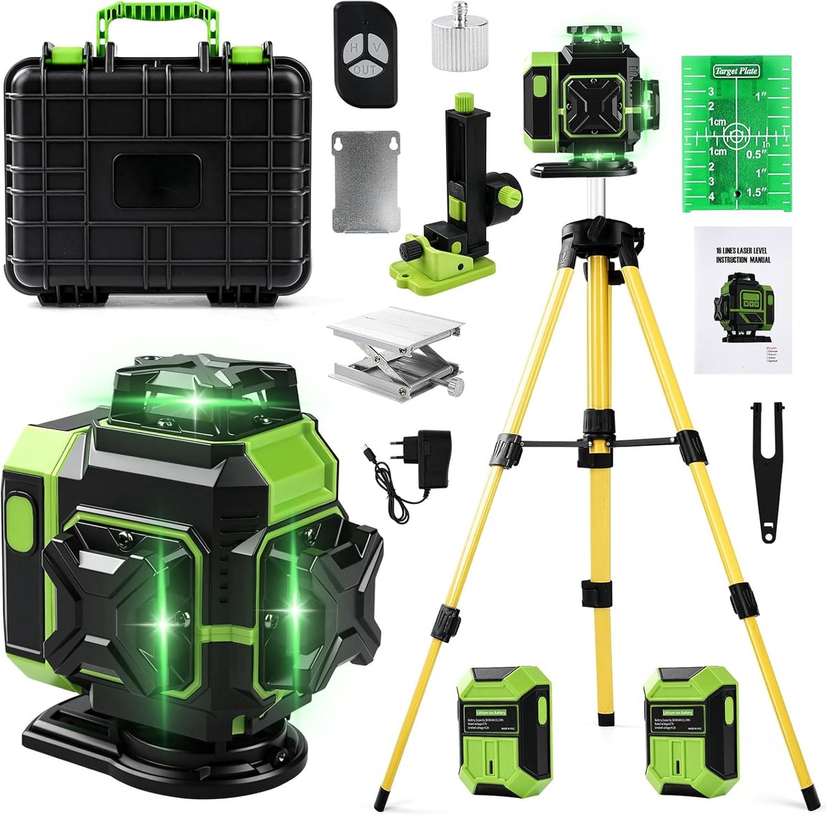 Kruislijnlaser - Bouwlaser - Lijnlaser met Statief - Richt tool