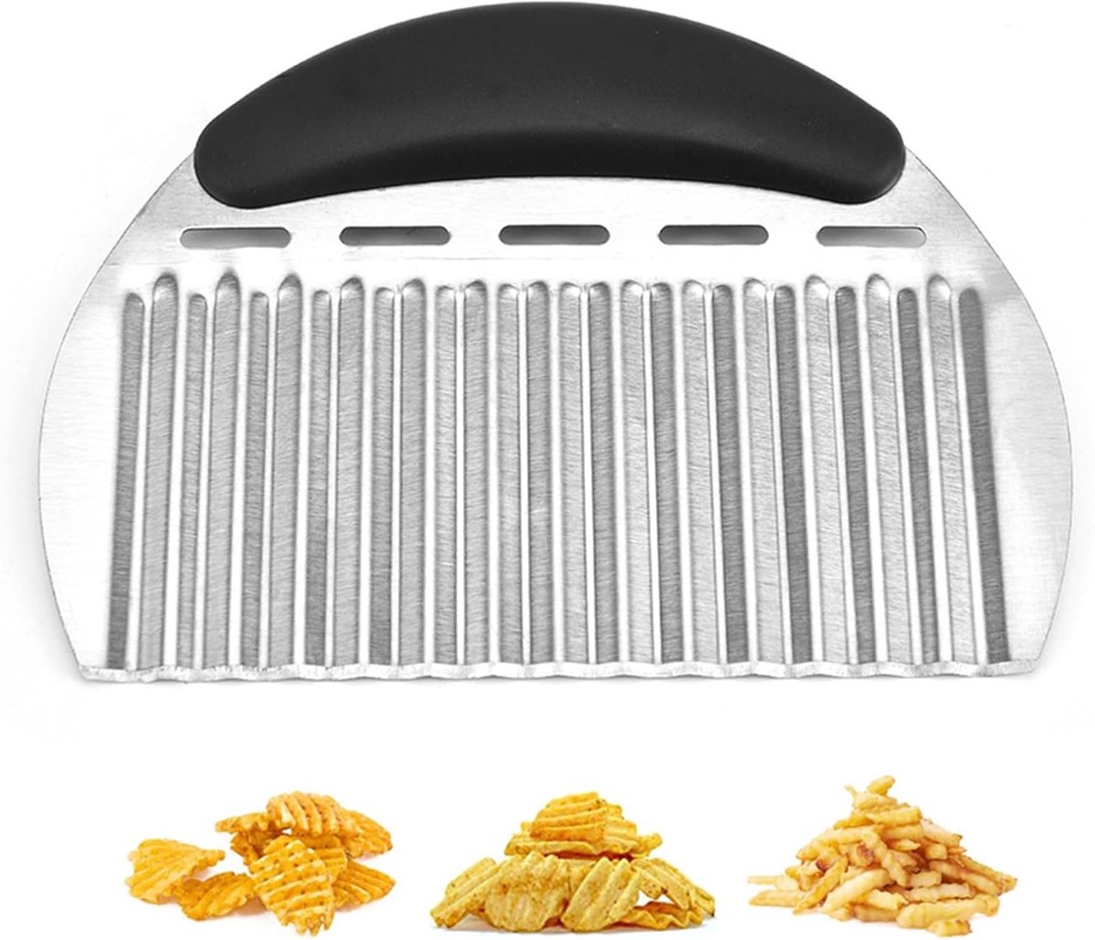 Vouwbare RVS Aardappel- en Groentecutter voor Aardappelen, Wortelen, Fruit en Groenten