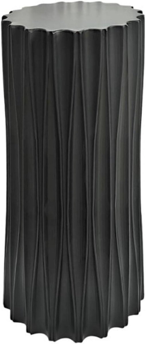 Papieren zuil - Decoratieve sokkel - Desserttafel decoratie - Stevig harsmateriaal - 11.6x27.5 inch - Zwart