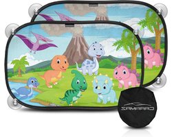 Baby Zonnescherm - Kinderen Auto - Bescherming Zicht - Hoogste UV Rating - 51 x 31 cm - Dino