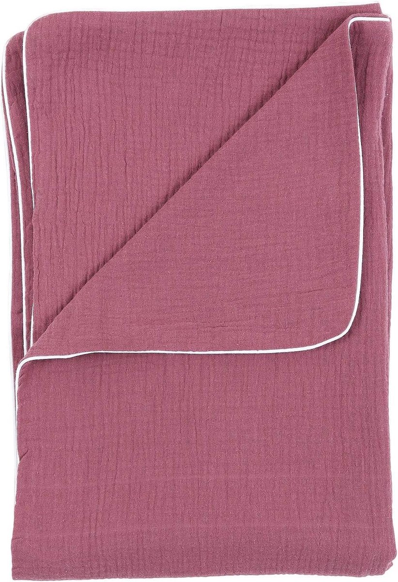 Baby Deken - Wikkeldeken Kinderdeken - Knus en Warm - Handgemaakt in EU - 70 x 100 cm - Purper