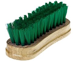 Zachte hoofdborstel - Paardenborstel gezicht - Vachtverzorging paard - Voor gevoelige gezichten - 5 inch borstel - Groen