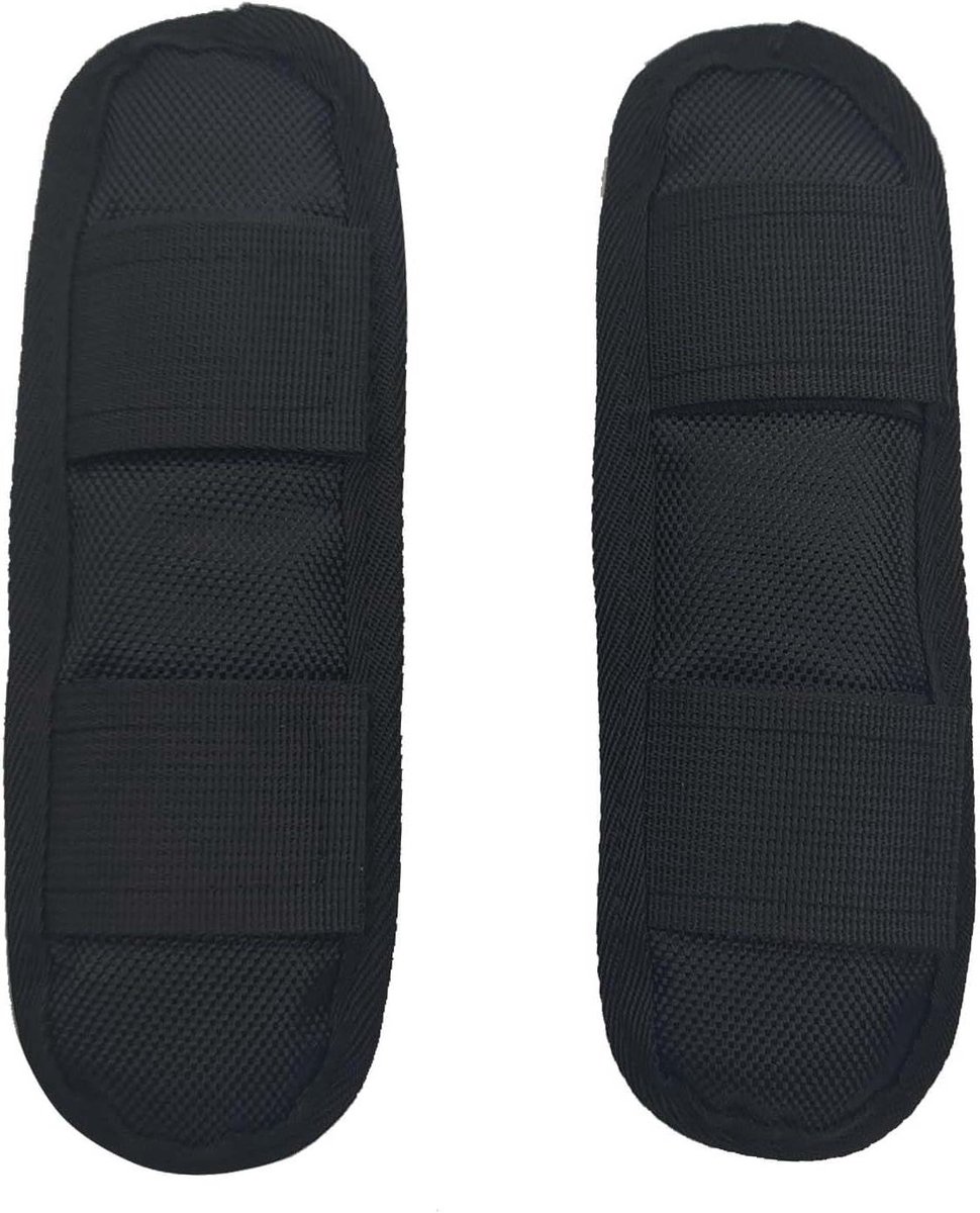 Schouderriem Pads - Tas Riem Kussens - Comfortabel Dragen - Eenvoudige Installatie - 2 Stuks - Zwart