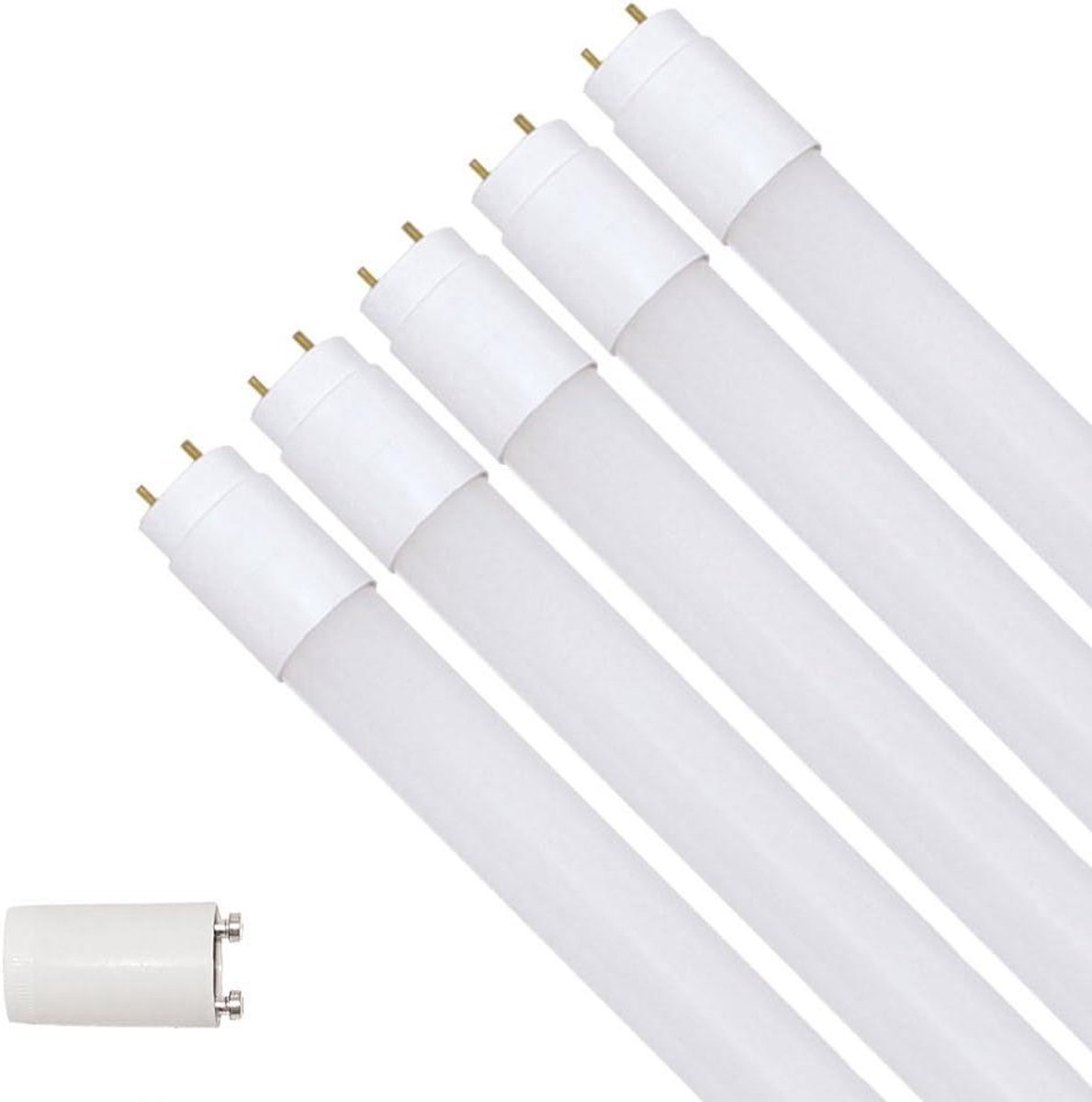 LED TL-buizen - Lamp buizen - Werkplaats verlichting - Hoge lichtstroom - 120cm 5 stuks - Neutraal wit