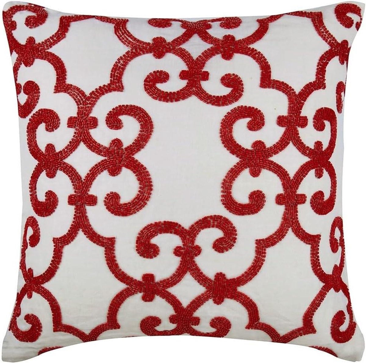 Decoratieve Kussens - Sierkussens Bank - Woonkamer Aankleden - 100% Handgemaakt - 60x60 cm - Rood