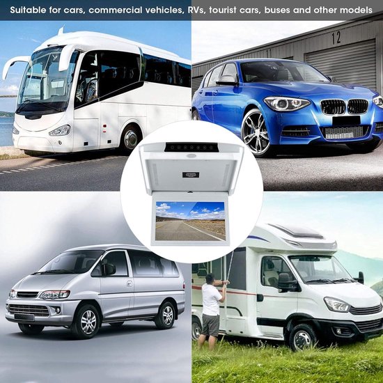 Auto Overhead Monitor - Dakmontage Scherm - Reis Entertainment - HD 1080P Weergave - 11.6 Inch - Populair — afbeelding 2
