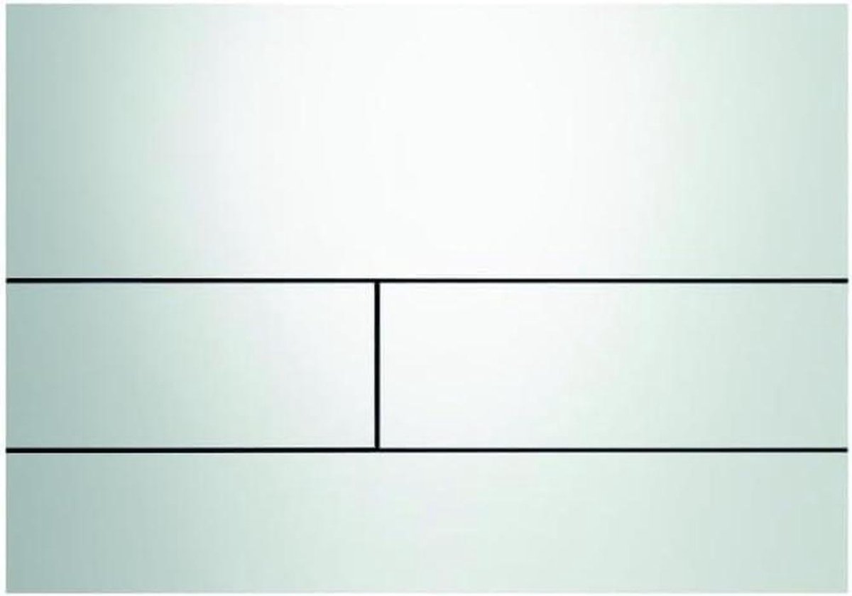 TECEsquare spoelplaat - Bedieningsplaat toilet - Toiletonderhoud - Dual flush technologie - 24.1 x 17.1 cm - Wit glanzend