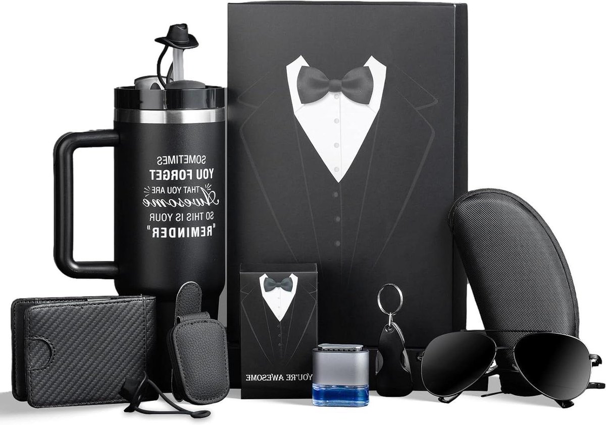Cadeauset Mannen - Geschenkset Heren - Feestelijke Gelegenheden - Luxueus Verpakt - 6 Stuks - Niet Gespecificeerd