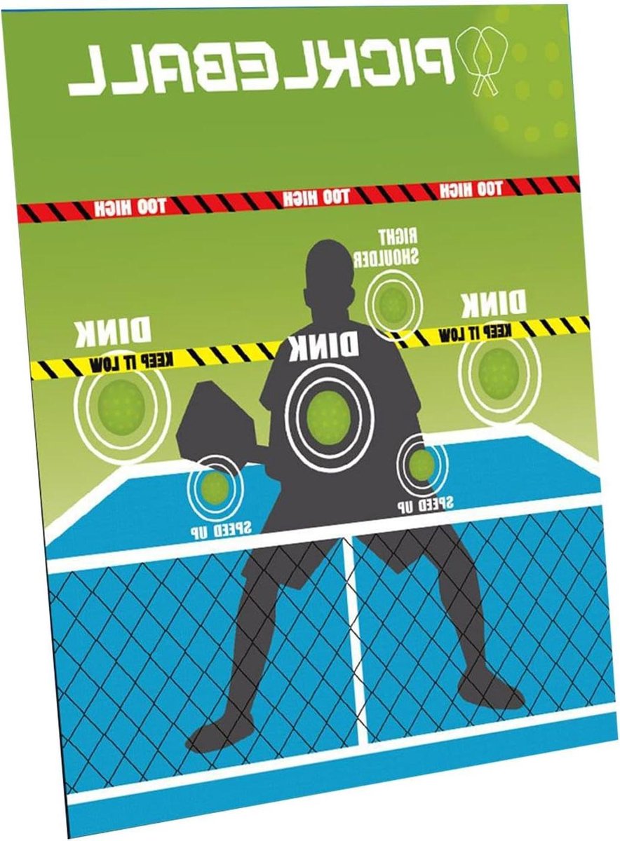 Pickleball Trainingsbord - Rebounder Oefenhulp - Vaardigheden Verbeteren - Meerdere Target Gebieden - 72x85cm - Niet gespecificeerd