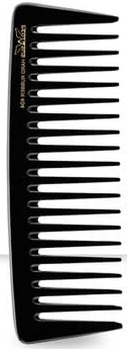 Haarkam - Kam - Haar Stylen - Natuurlijk Rubber - Large - Zwart