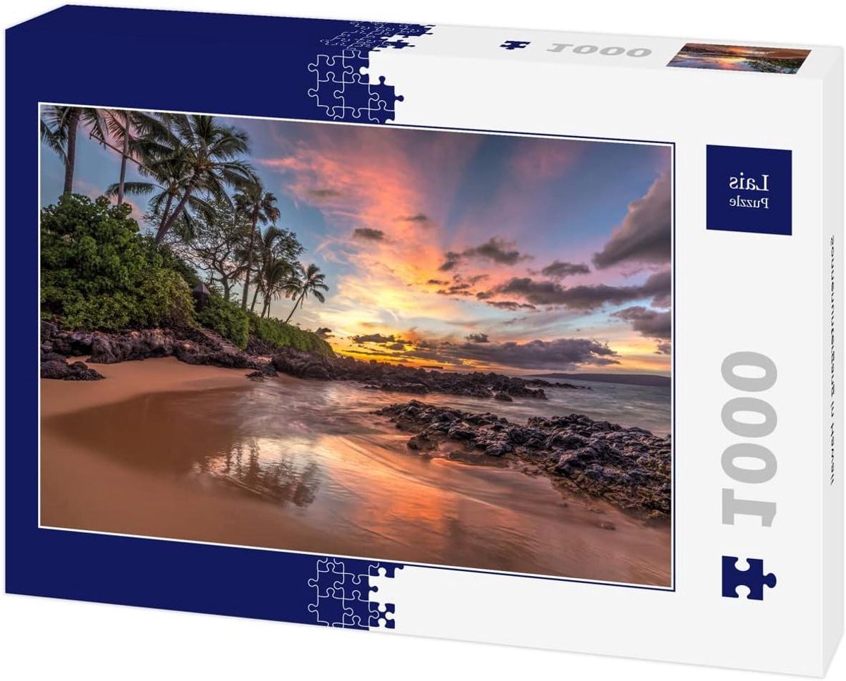 Legpuzzel Zonsondergang - Puzzel Hawaii - Ontspannen Tijdverdrijf - Briljante Opdruk - 1000 stuks - Tropisch