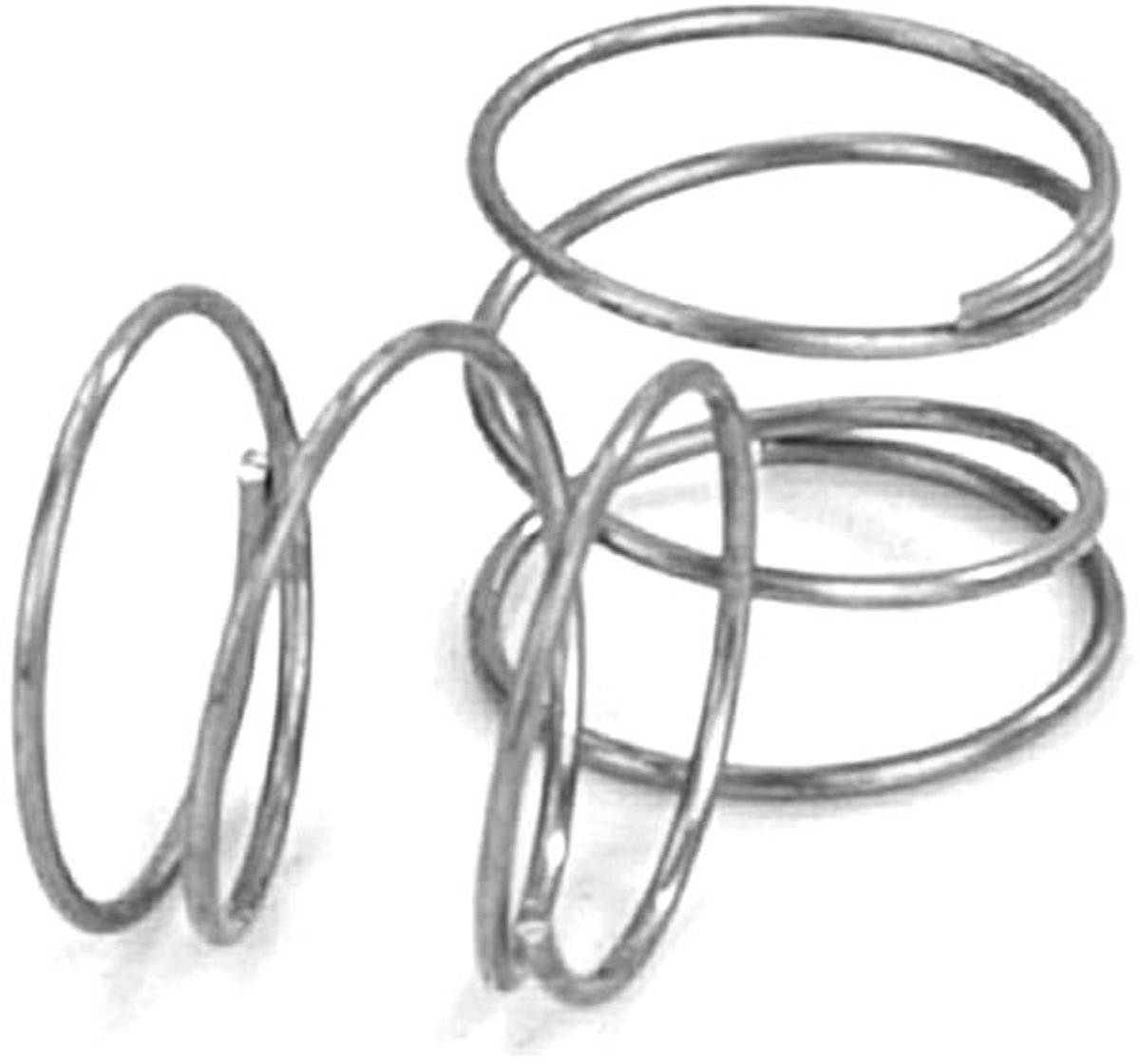 20 Compressieveren - Metalen veren - Apparaten reparatie - Roestvrij staal - 6mm x 5mm - Zilverkleurig