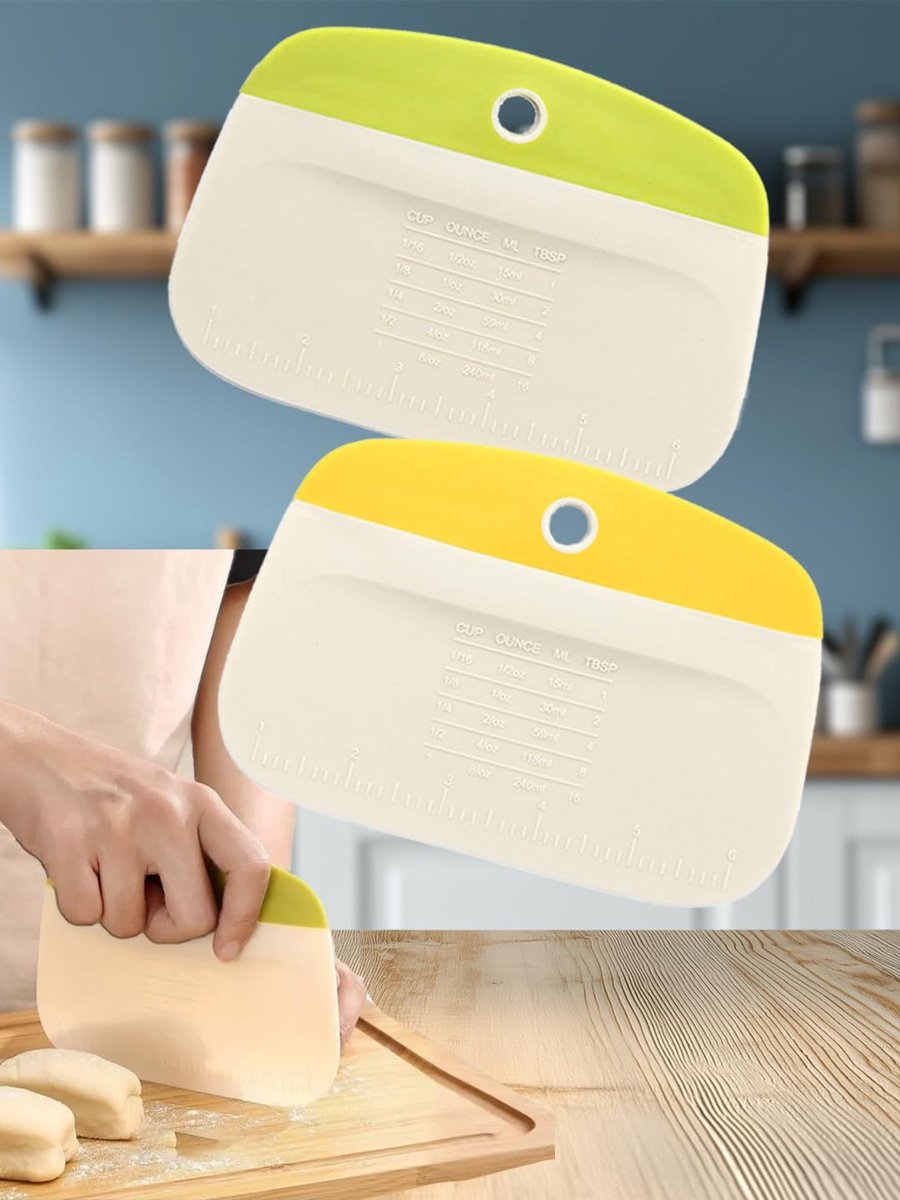 Oneay 2-delige deegmenger, deegsnijder en taartsnijder; bakgerei; comfortabel handvat; keukenhulpmiddelen voor het bakken.