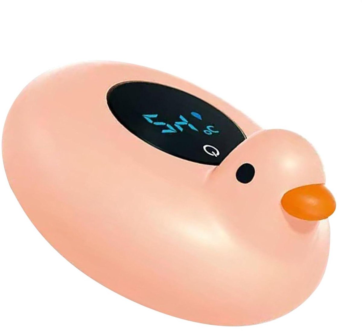 Badthermometer Kinderen - Waterthermometer Baby - Veilig Baden - Drijvend Dierenontwerp - 12 cm - Eendroze