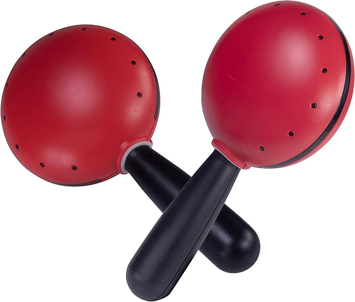 Maracas Set - Rammelaars Shakers - Muziek Maken - Ergonomische Handgrepen - 170 Gram - Rood