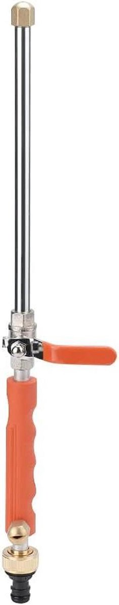Sproeikop Sproeistaaf - Tuinsproeier - Effectief Reinigen - Ergonomische Handgreep - 47 cm - Zilver