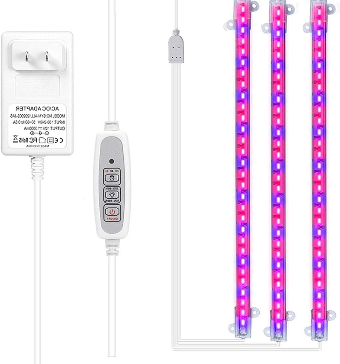 LED Plantenlamp - Kweeklamp Binnen - Planten Kweken - Volledig Spectrum - 3 Maten - Veelkleurig