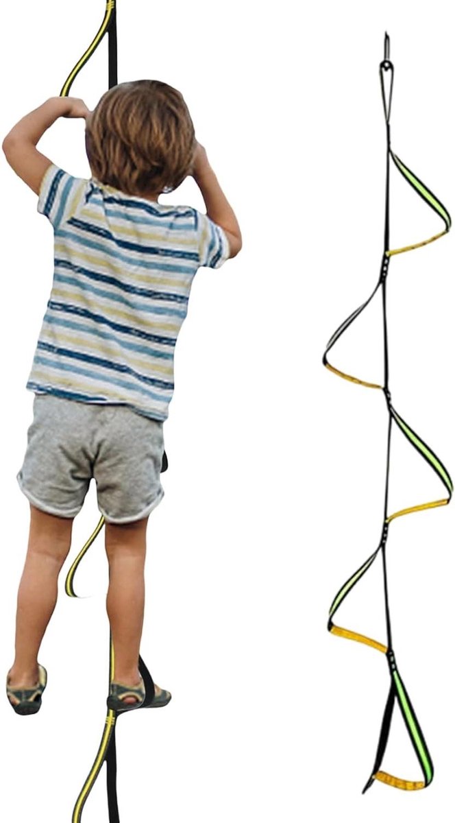 Touwladder Watersport - Klimtouw Bootladder - Veilig Instappen - Antislip Ontwerp - 13B centimeter - A: Vijf ringen