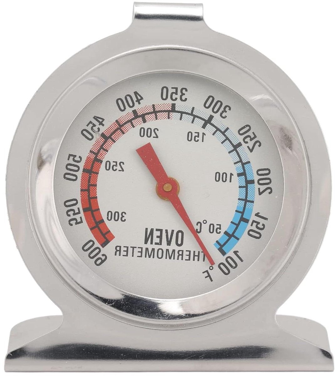 Oventhermometer Roestvrijstaal - Kookthermometer - Nauwkeurig Koken - Breed Temperatuurbereik - 300 Graden - Zilverkleurig