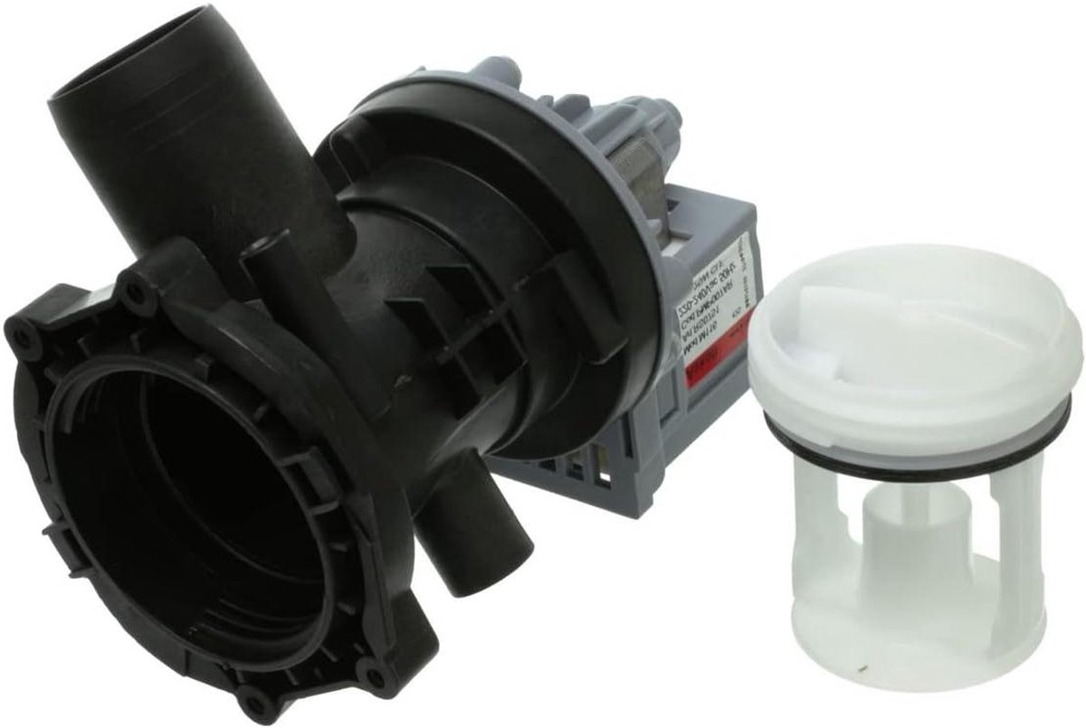 Afvoerpomp Basis - Filter Behuizing - Wasmachine Reparatie - Originele Specificaties - 21 x 19 x 15 cm - Grijs