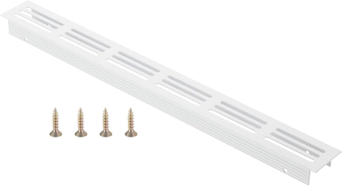 Ventilatierooster - Luchtgitter - Meubelventilatie - Roestbestendig aluminium - 30 x 30 cm - Wit