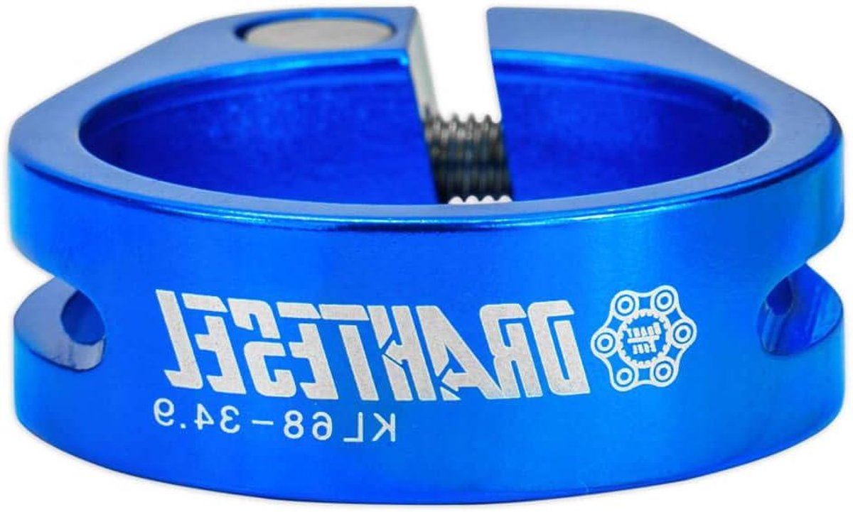Zadelpenklem - Zadelklem - Fietsafstelling - Verstelbare Hoogte - 349mm - Blauw