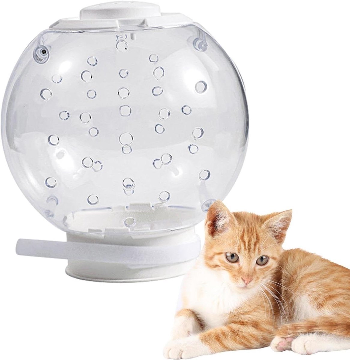 Kattenmuilkorf - Mondbescherming Kat - Veilige Verzorging - Ademend Hol Ontwerp - 14cm - Transparant