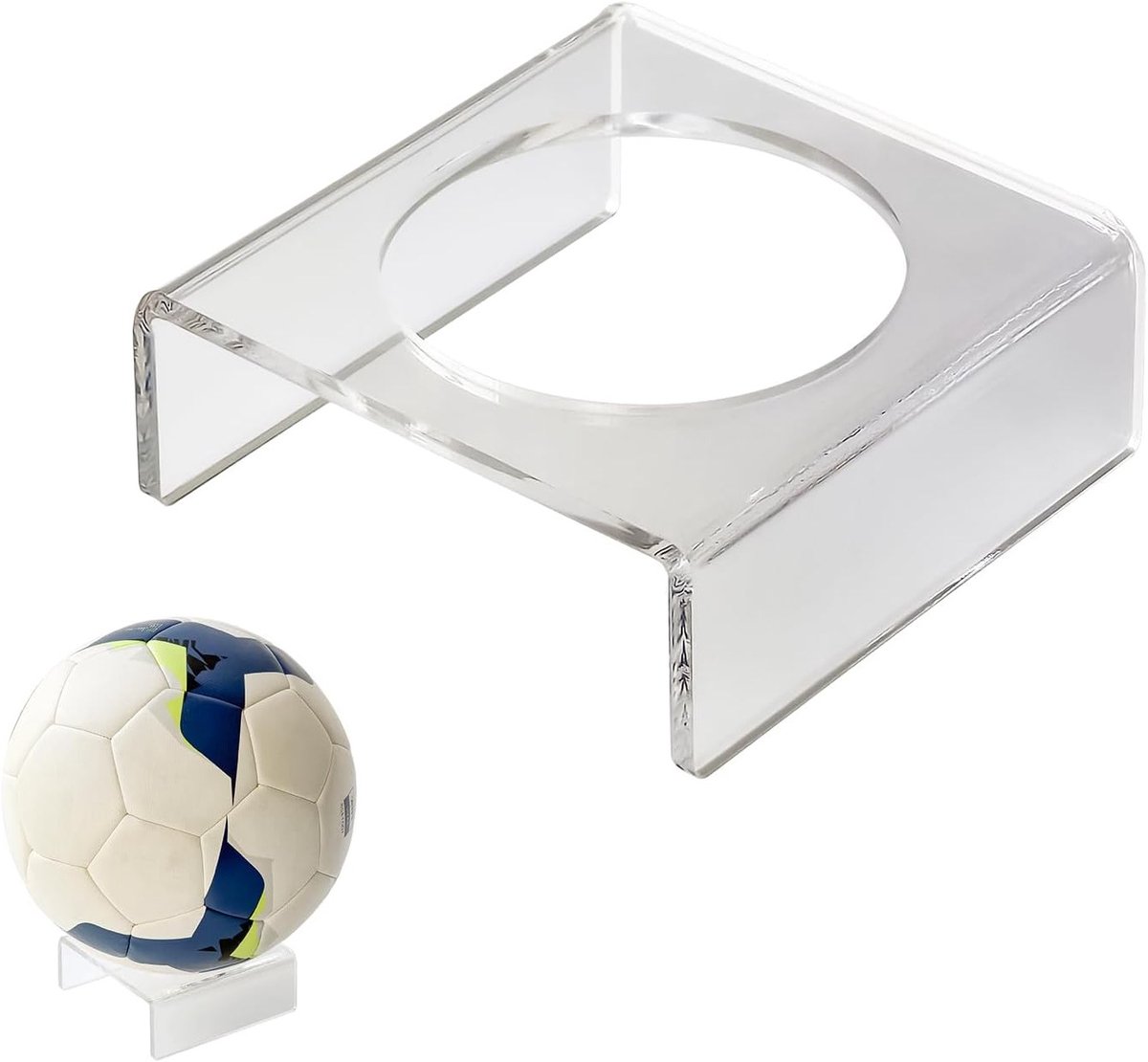 Acrylstand voor Sportballen, Duidelijke Display voor Voetbal, Basketbal en Volleybal, Ideaal voor Handtekeningen en Verzamelobjecten
