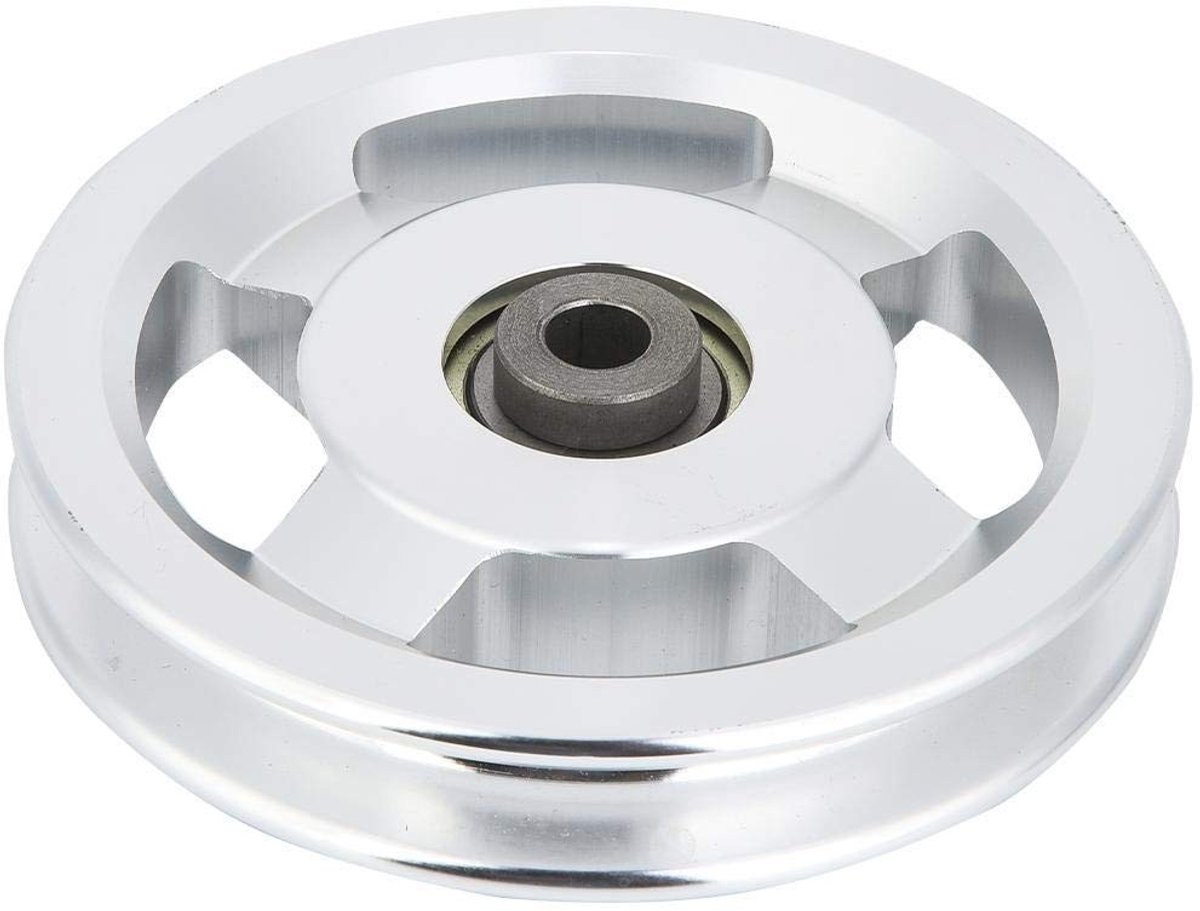 Dailygoods - Fitness Pulley - Aluminium - Duurzaam en Lichtgewicht - Geschikt voor Thuisgym - 90mm - Universele Toepassing