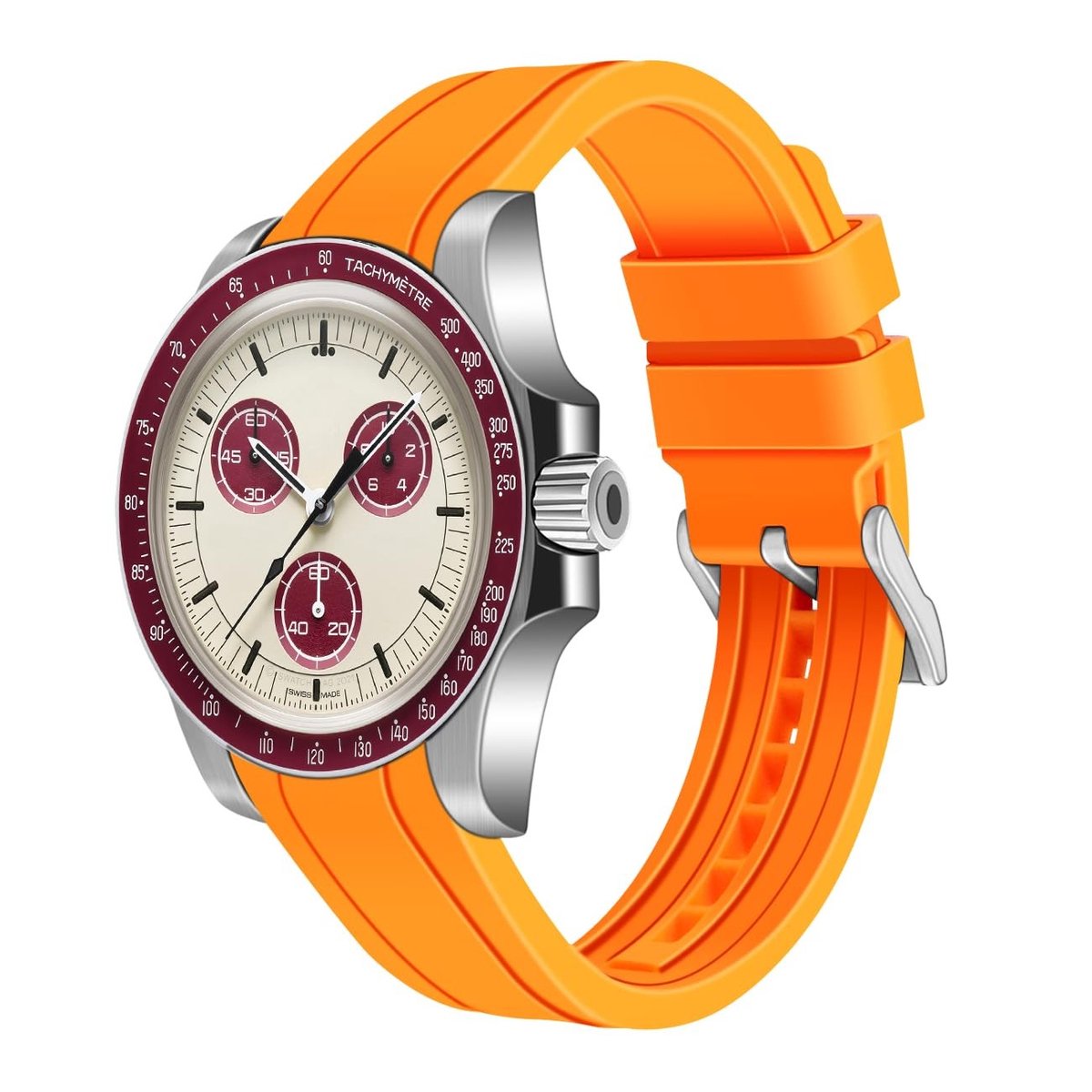 Dailygoods - Siliconen horlogeband - Sporthorlogeband - Comfortabel en flexibel - 20 mm of 22 mm - Geschikt voor mannen en vrouwen - Meerdere kleuren