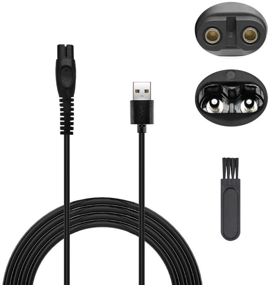 Dailygoods - USB Oplaadkabel - Vervanging - 5V - Geschikt voor Philips Scheerapparaten - Snelladen - Voor verschillende modellen