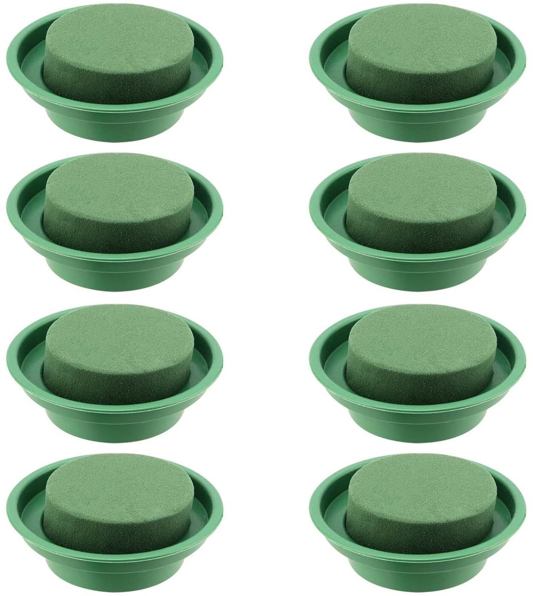 Dailygoods - Bloemensteekschuim - Steekspons - Set van 8 - 12 cm - Bloemarrangement - Bruiloften en bloemisten - Grijs
