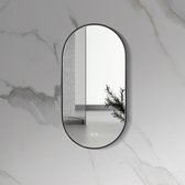 LINA | LED Spiegel ovaal | ZWART | 100x50cm
