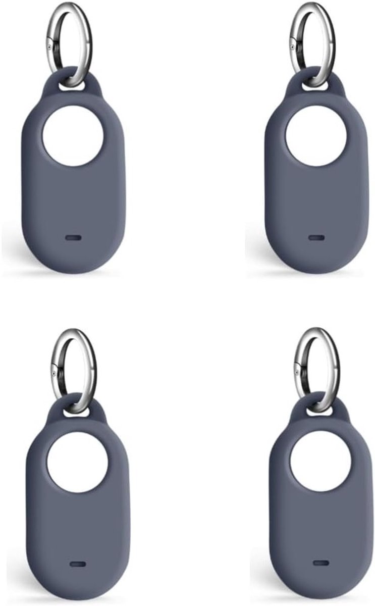 Siliconen Beschermhoes voor SmartTag 2 - Schokbestendig, Krasbestendig en Makkelijk Toegankelijk, Veilige Pasvorm (Grijs)