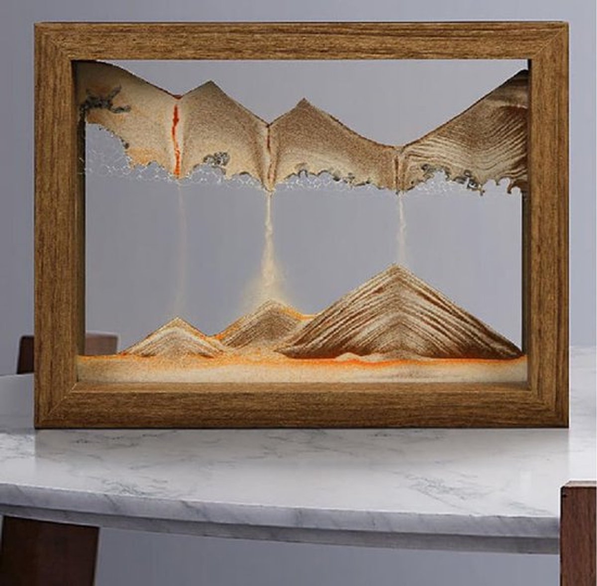 Bewegend Zand Kunstwerk voor Kantoor en Woonkamer Decoratie met 3D Effect