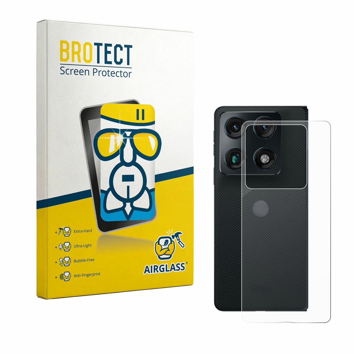 Screenprotector voor Motorola Razr Fold (Achterkant) Beschermglas transparant