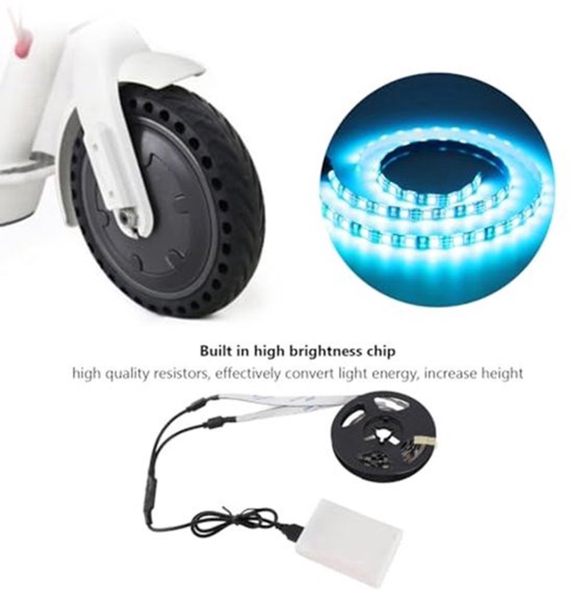 Xiaomi M365 Scooter LED Strip Licht - Vouwbaar - Waterdicht - Kleurvariabel