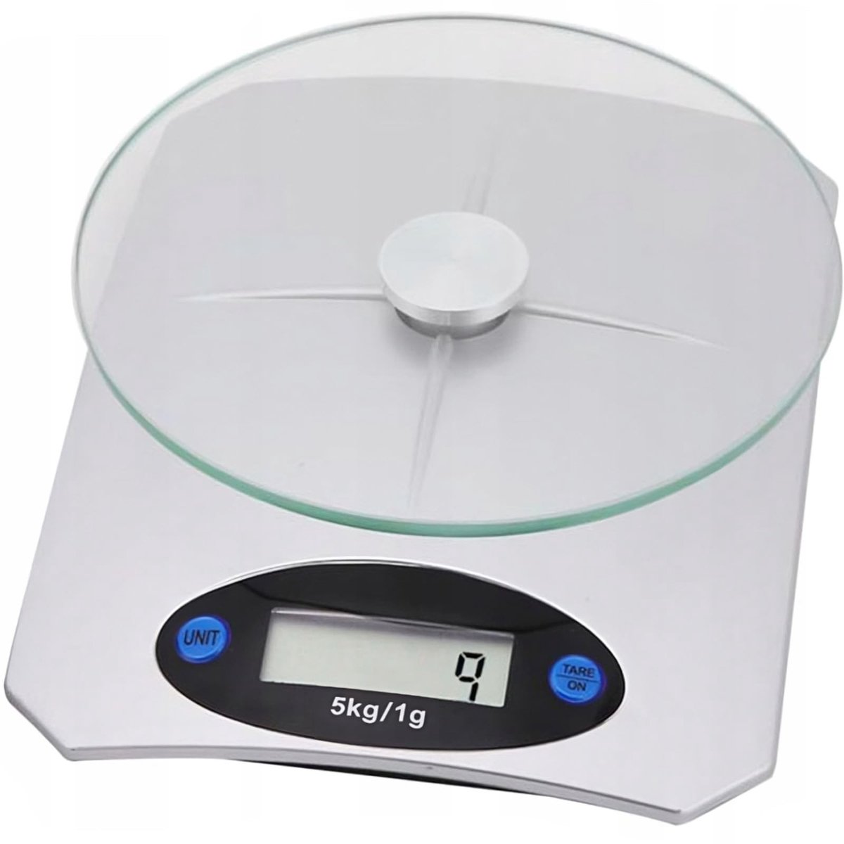 Digitale Keukenweegschaal tot 5 kg - Precisie van 1 g - Tempered Glas met LCD Display