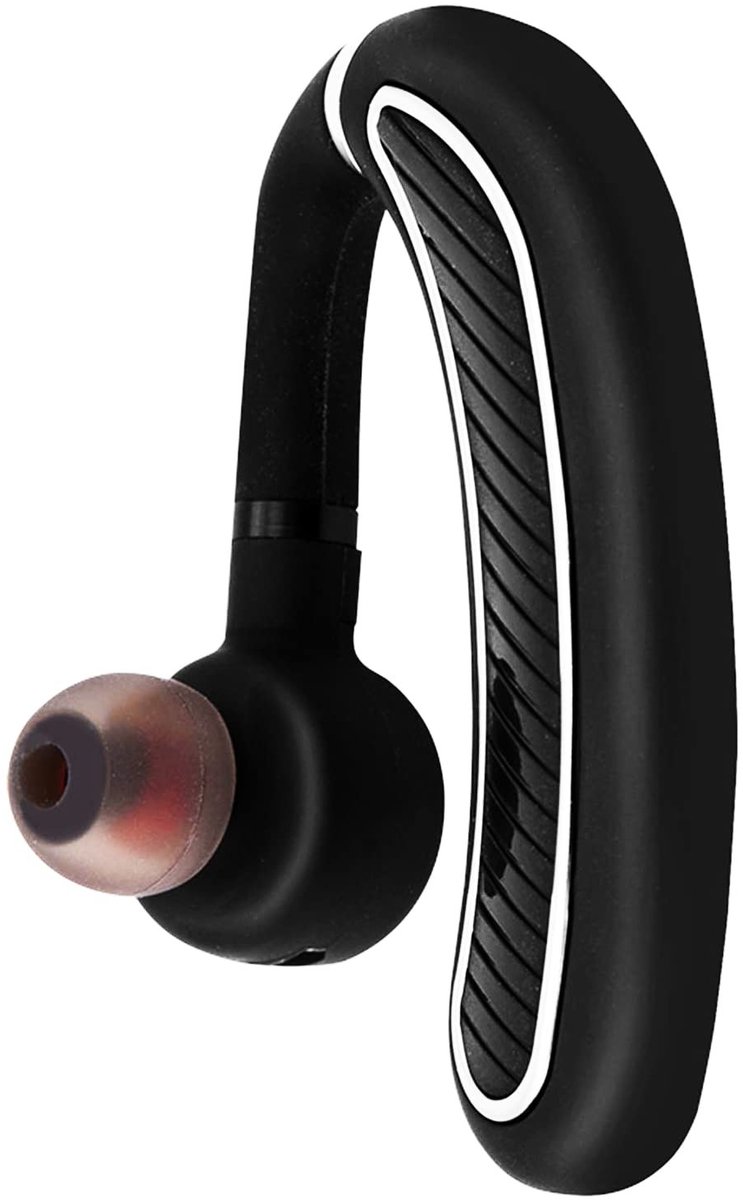 Dailygoods - Waterdichte Bluetooth Headset - Draadloze Oortelefoon met Ruisonderdrukking - Zwart - 70 Dagen Standby - Ideaal voor Zakelijk Gebruik - L