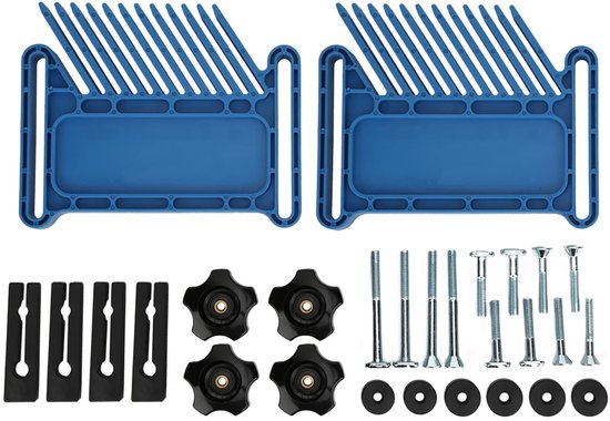 Dailygoods - Houtbewerking Veer Board Set - Router Tafels en Graveermachines - 2 Stuks - Blauw - Handgereedschap voor Timmerwerk - Houtbewerkingsacces