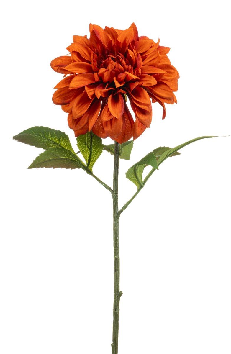 Dahlia Kunstbloem Oranje - Realistisch & Sfeervol - Woondecoratie