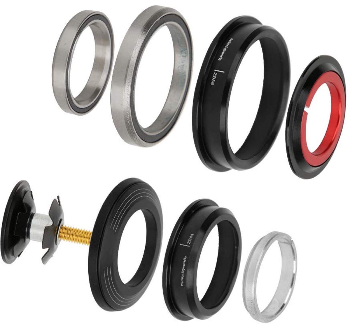 Jhubersproducts - Tapered Headset - Aluminium Fiets Hoofdset - Voor Perfecte Prestaties - Geschikt voor Wielrennen - Lichtgewicht en Duurzaam - Ideaal