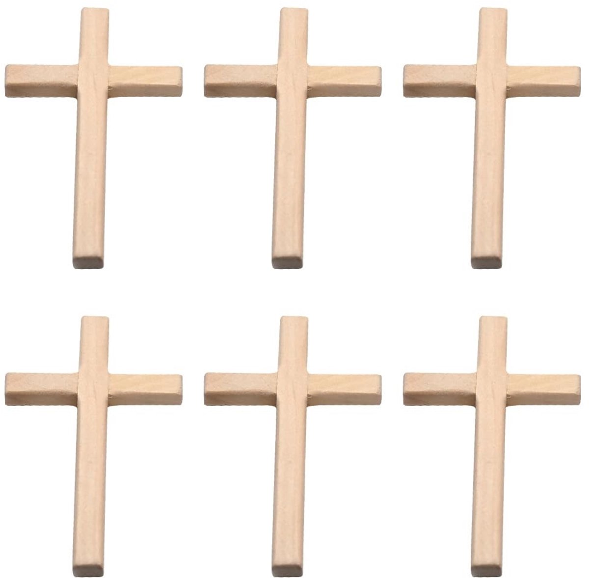 MTTProducts - Houten Kruis - Wanddecoratie - Beige - Gebedskruis - Rustiek - Voor Thuis en Ceremonies