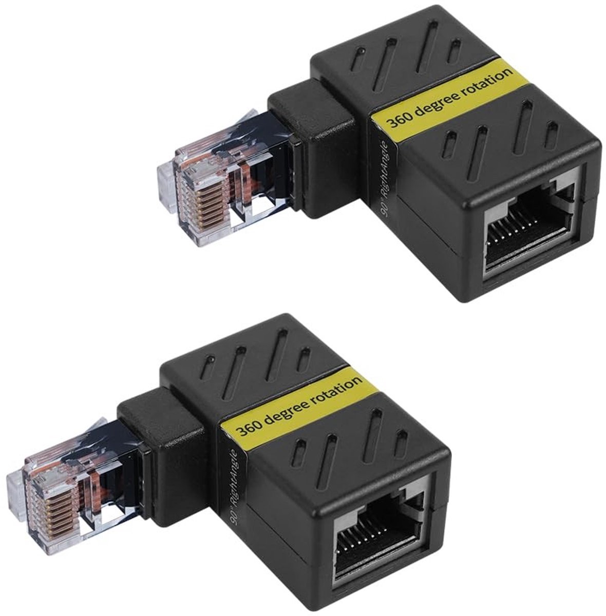Allecto - Ethernet Adapter - Gigabit 360° LAN Extensie - Compact formaat - CAT5 CAT6 - 1000Mbps snelheid - Ideaal voor gaming - Zwart